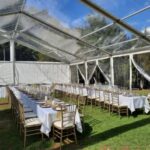 10x15m marquee with white end wall